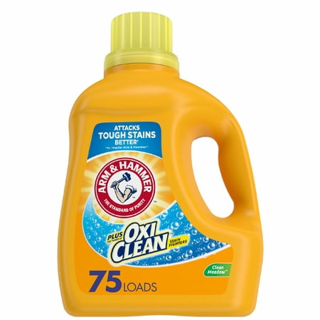  Arm & Hammer Plus OxiClean Clean Meadow, 75 Loads Liquid Laundry Detergent, 118.1