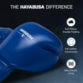 thumbnail image 2 of Hayabusa Pro Leather Hook and Loop Boxing Gloves for Men and Women - Blue, 16oz, 2 of 6