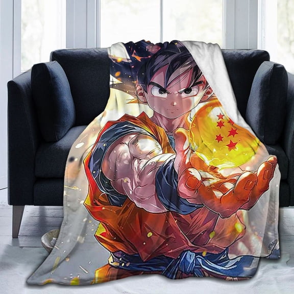 Drag_On Ball Z Blanket Ultra-Soft Throw Blanket For Couch Bed Sofa, Lightweight Warm Bedding Blanket Fleece Bedding 50"X40"