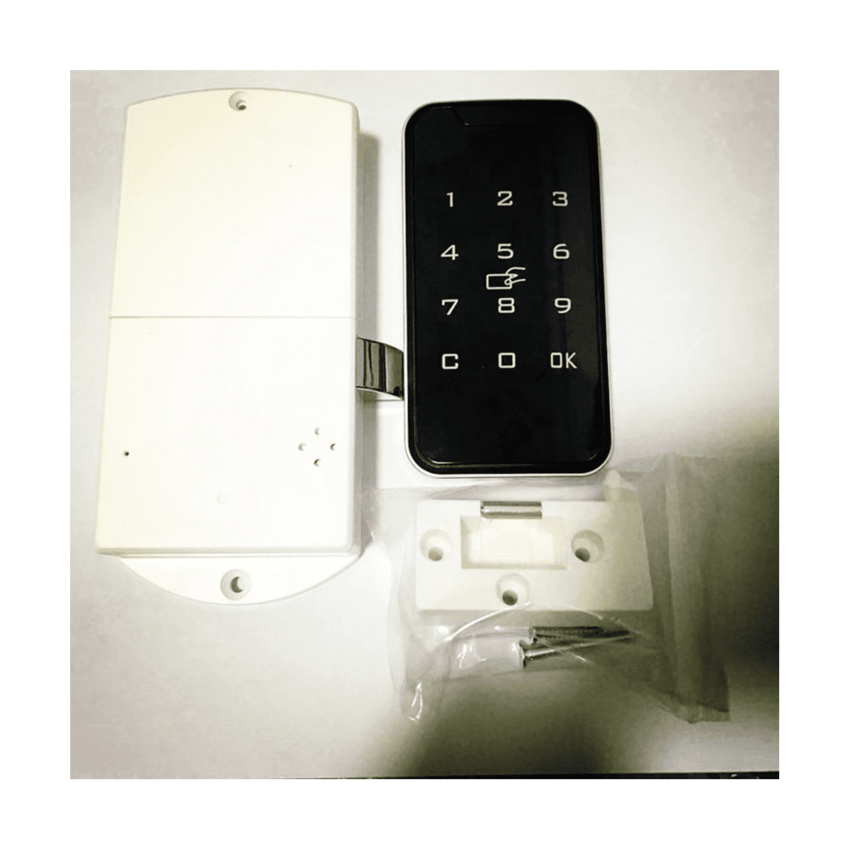 Electronic Cabinet Lock, Smart Digital ID Password Keyless Lock Touch Keypad Electronic Wardrobe File Door Drawers Lock