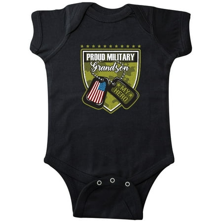 

Inktastic Proud Military Grandson Gift Baby Boy or Baby Girl Bodysuit