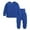 Blue, variant on Krdevn Toddler Kids Baby Boy Girl Clothes Unisex Solid Sweatsuit Long Sleeve Warm Pullover Tops Hight Waist Pants Set Fall Winter Pajamas Outfits,Kids Clothing,6-9 Months