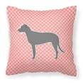 thumbnail image 2 of Carolines Treasures BB3703PW1818 Irish Wolfhound Checkerboard Blue Fabric Decorative Pillow, 2 of 5