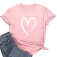 thumbnail image 6 of Hurxie Womens Summer Tops Trendy Ruched Cap Short Sleeve Tshirts Shirts Crew Neck T Shirts Fashion Pink 3XL, 6 of 6