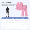 thumbnail image 4 of Sikiie Snowflake pink backgrounds Mens Pajama Set, Soft Warm Long Sleeve Sleepwear, Cozy Button-Down Pjs for Men-Large, 4 of 7