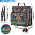 thumbnail image 2 of FORMRS Zipper Binder with Shoulder Strap 2-inch Ring 500 Sheet Capacity File Bag, Abstract Eagle, 2 of 5