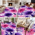 thumbnail image 5 of Large Area Rugs for Living Room Bedroom, Watercolor Floral 6'x9' Rug Washable Carpet Runner Indoor Outdoor, Spring Flowers Botanical Vintage Non Slip Floor Mats Rug for Kitchen, Playroom, 5 of 8