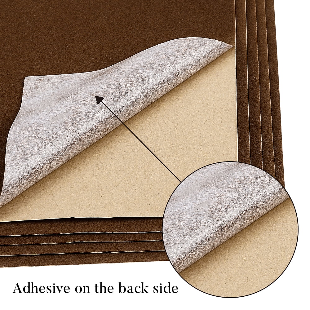 Jewelry Flocking Cloth Self-adhesive Fabric Sienna 40x28.9~29cm 12sheets/set