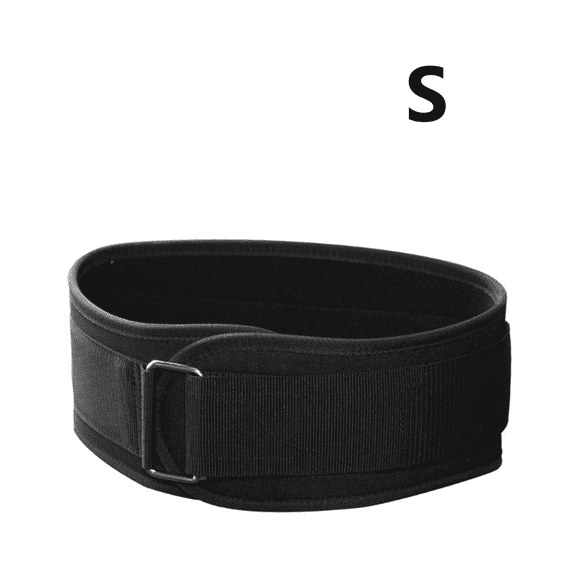 BESTSKY Weight Lifting Belt,Premium Eva Nylon Weight Belt,Soft Skin-Friendly Gym Belt,S,Black