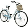 26 inch Women's Cruiser Bike with Portable Basket, Complete Comfort Coummter Bicycle, Beach Cruiser Bikes for Women and Young Girls