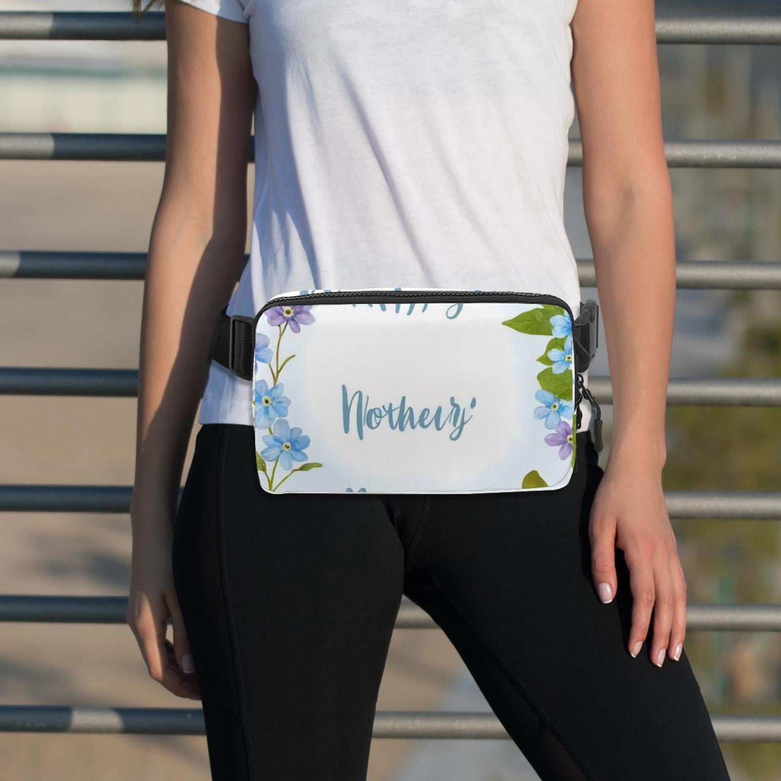 Mother's Day Lightweight, Adjustable Waist Pack Crossbody Bag Running Belt with Extension Strap - Unisex