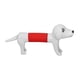 thumbnail image 2 of Popping Tube Fidget Toy Dog Design Tubo elástico flexible colorido para niños Blanco, 2 of 9