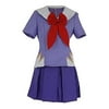 BRB Group _ The Future Diary Gasai Yuno Mirai Nikki Top&Skirt Cosplay Costume,US(6-8) Purple