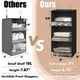 thumbnail image 3 of Organizador de armario colgante Simple Houseware con 3 estantes, negro, 3 of 5