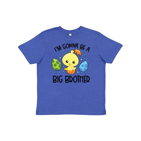 Inktastic Easter I'm Gonna Be a Big Brother with Green and Blue Eggs Youth T-Shirt