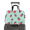 thumbnail image 2 of FORMRS 16" Laptop Bag Carrying Sleeve Case with Handle Travel Shoulder Briefcase, Green Strawberry, 2 of 8