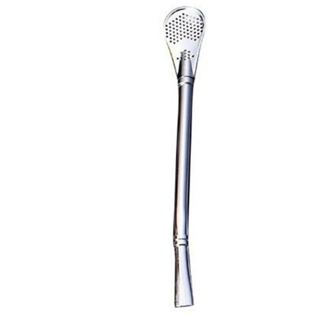 Stainless Steel Straw Spoon Mate Multifunctional Nontoxic Strainer Spoon