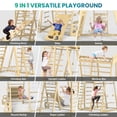 thumbnail image 3 of Parque infantil interior BlueWood mejorado 9 en 1 Jungle Gym Kids, 3 of 7