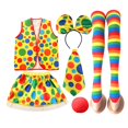 thumbnail image 2 of LIIPEE Kids Halloween Costumes Boys Girls Unisex Clown Fancy Dress Up Clothes Party Outfits,One Size, 2 of 3