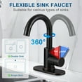 thumbnail image 4 of Wowow Single Handle Stainless Steel Bar Faucet with Swivel Spout and Deckplate in Oil Rubbed Bronze, 4 of 5