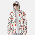 thumbnail image 3 of Xecao Strawberries for Sun Shirt-A lightweight, hoodie-style long-sleeve UV protection garment designed for other outdoor activities., 3 of 9