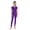 Purple, variant on Kids Girls Gymnastics Unitard Full Body Leotard Ballet Dance Bodysuit One Piece Figure Skating Jumpsuit White 6