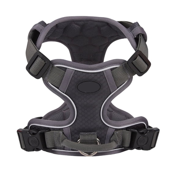 No Pull Escape Proof Dog Harness, Reflective Vest with Handle for Large Dogs