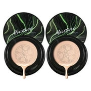 Cushion Foundation Cream, Concealer Moisturizing Repair, Long-Lasting Lightweight Makeup Base with Even Powder Distribution, Skin-Friendly Non-Sticky formula, Convenient Portable Size