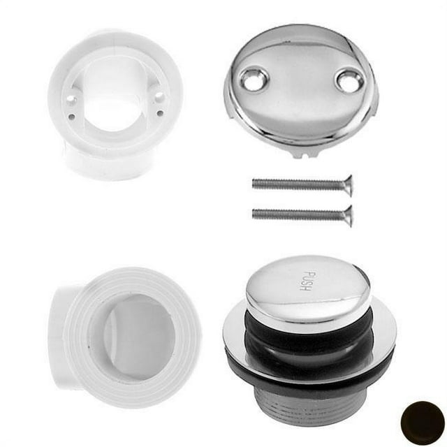 Westbrass D532-12 1.5 in. Schedule 40 PVC Tip Toe Plumbers Pack - Oil Rubbed Bronze