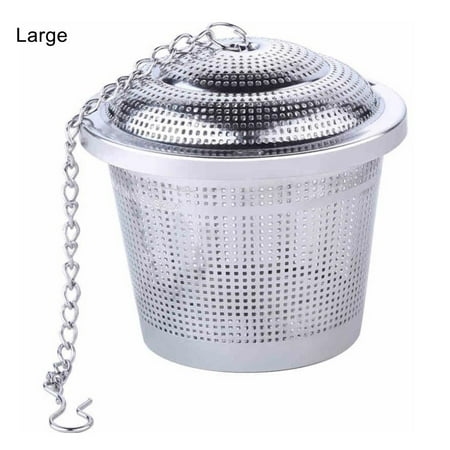 

Pengpengfang Stainless Steel Tea Medicinal Herbs Hot Pot Seasoning Infuser Strainer Steeper