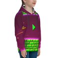 thumbnail image 3 of Lsque Geometry Dash Patten Youth Hoodie Sweatshirt Pullover with Kangaroo Pocket Boys and Girls Hoodie Warm Hoodie for Kids, 3 of 8