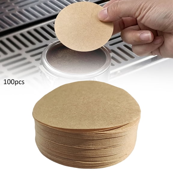 100 Count Espresso Coffee Filters,Unbleached Round Coffee Paper Filter for Espresso Machine, Disposable Coffee Filter Compatible with Espresso Coffee Maker