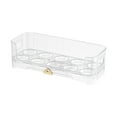 thumbnail image 1 of Huevera para refrigerador, contenedor organizador apilable, bandeja dispensadora de huevos para claro, 1 of 9