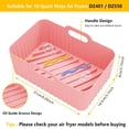 thumbnail image 2 of Doublures en Silicone pour Friteuse à Air Chaud, 2 Pcs Doublures Réutilisables en Silicone pour Friteuse à Air Carrées, Accessoires de Four pour Friteuses à Air Sûrs pour les Aliments, Remplacement du Papier Parchemin Inflammable, Casseroles de Plaque de Cuisson en Silicone, 2 of 6