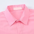 thumbnail image 2 of Akiihool Boy Button Down Shirt Kid Flannel Shirt Toddler Solid Shirt (Pink,8-9 Years), 2 of 7