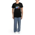 thumbnail image 4 of CafePress - Sea Turtle N Manatee Women's Dark Pajamas - Women's Short Sleeve Print T-Shirt and Pants Dark Cotton Pajama Set, 4 of 7