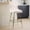 Beige, variant on MAYEERTY Gray Velvet Bar Stools Set of 2, Button-Tufted Wing-Back,Metal Legs for Kitchen Island & Pub