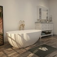 thumbnail image 4 of Boyel Living 71 in. Solid Surface Free-Standing Bathtub with Centre Drain in Matte White, 4 of 8