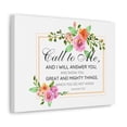 thumbnail image 5 of Scripture Walls Jeremiah 33:3 Call to Me Bible Verse Canvas Christian Wall Art Ready to Hang Unframed, 5 of 13