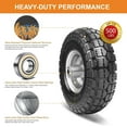 thumbnail image 3 of 10-Inch 4-Pack Solid Rubber Hand Truck Wheels - Heavy-Duty Replacement for Garden Carts, Wagon, Yard, and Wheelbarrow, 3 of 6