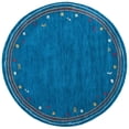 thumbnail image 2 of Safavieh Himalaya Charmaine Solid Wool Area Rug, Blue, 4' x 4' Round, 2 of 10