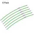 thumbnail image 2 of Unique Bargains 150mm Length PVC Coated Stainless Steel Keyring Loop Cable Green 6 Count, 2 of 6