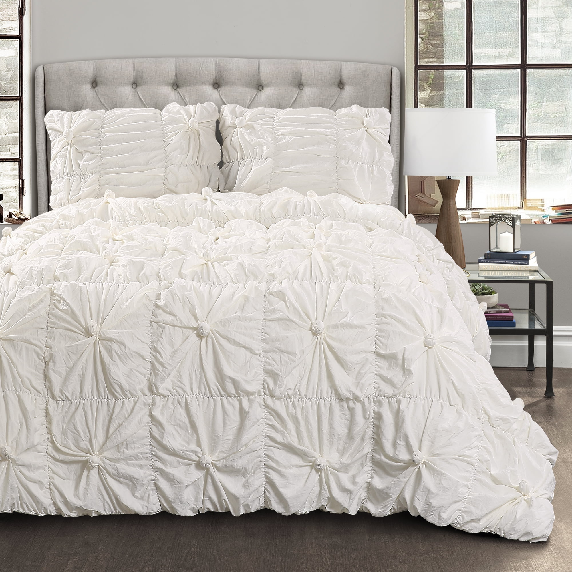 Lush Decor Bella Textured Ruching 