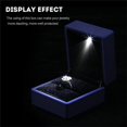 thumbnail image 3 of Caja de anillo con luz LED JINMJMXG Estuche de regalo para anillos de boda joyas, 3 of 5