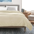 thumbnail image 2 of Soft All-Season Microfleece Bed Blanket – Lightweight Cozy Throw – Full/Queen Size – Ivory, 2 of 8