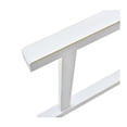 thumbnail image 2 of White Metal Porch Bench | Durable, Simple Assembly | Porch, Balcony, 2 of 3