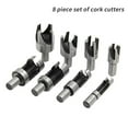 thumbnail image 2 of 8pcs/Set Carbon Steel Wood Plug plug cutter Cutter Cutting plug Drill Bit Set Wood Dowel Maker Plug Cutting Tool, 2 of 9
