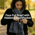 thumbnail image 3 of Aihuaihua Scarf with Hidden Zipper Pocket, 2026 Fasion Soft Cozy Warm Pocket Scarf for Storage Phone Hands-Free, 3 of 9