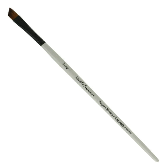 Robert Simmons Simply Simmons Short Handle Brush, Angle Shader, 1/4 in