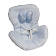 thumbnail image 3 of Arnés para Asiento de Coche de Muñeca Bebé, Suave, para Juego de Simulación, Regalo para Niños, Juego de Rol, Asiento de Coche, Decoración para Coche Azul, 3 of 8